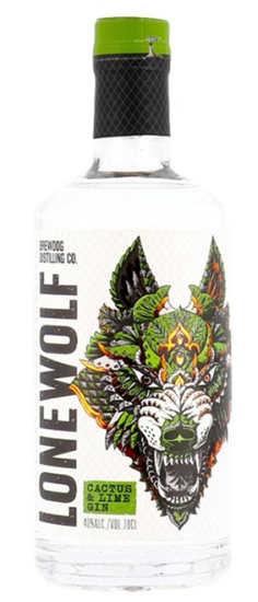 Image sur Lone Wolf Cactus and Lime Gin 38° 0.7L